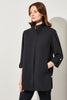 Image of Ming Wang Zip Front Crepe Jacket - Black