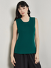 Image of Misook Scoop Neck Knit Tank - Spruce Green