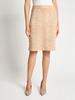 Image of Misook Mélange Straight Knit Skirt - Baked Clay/Biscotti/Aquatic