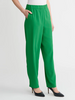 Image of Misook Nora Straight Leg Crepe de Chine Pull On Pant - Clover Field