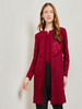 Image of Misook Textured Long Jacket - African Violet
