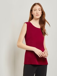 Misook Scoop Neck Knit Tank - African Violet *Take an EXTRA 1/2 Off*