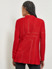 Image of Misook Textured Knit Jacket - Classic Red