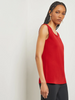 Image of Misook Scoop Neck Knit Tank - Classic Red