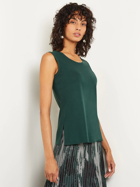 Misook Scoop Neck Knit Tank - Hunter Green *Take an EXTRA 1/2 Off*