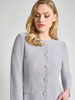 Image of Misook Tailored Tri-Color Tweed Knit Jacket Vanity Fit - Arctic Blue/Multicolor
