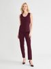 Image of Misook Scoop Neck Knit Tank - Sangria