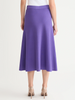 Image of Misook A-Line Knit Midi Skirt - Concord Purple