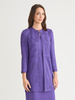 Image of Misook Intarsia Knit Jacket - Concord Purple