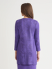 Image of Misook Intarsia Knit Jacket - Concord Purple