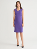 Image of Misook Scoop Neck Knit Sheath Dress - Concord Purple