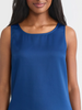 Image of Misook Classic Crepe de Chine Tank Top - Lazuli Blue
