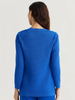 Image of Misook Heritage Ottoman Stitch Knit Jacket - Aegean Blue