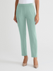 Image of Misook Slim Leg Knit Pant - Mystic Green