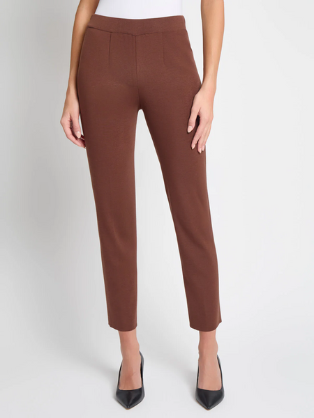 Misook Slim Leg Knit Pant - Truffle