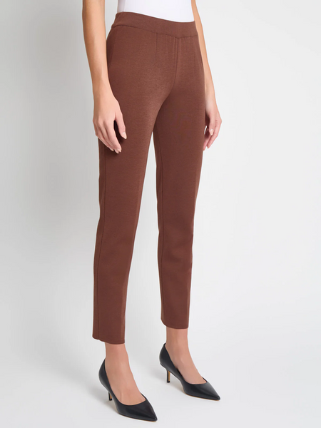 Misook Slim Leg Knit Pant - Truffle