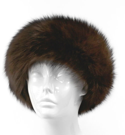 Rippe's Furs Canadian Fox Fur Headband - Brown