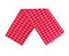 Image of Rippe's Furs Crystal Embellished Houndstooth Print 3 Piece Hat/Scarf/Glove Set - Red/Pink