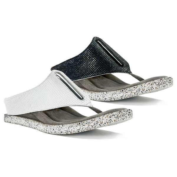 Modzori Iris 2 Reversible Sandal - White/Black