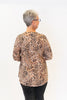 Image of Nally & Millie Round Neck Long Sleeve Print Knit Top - Animal Print