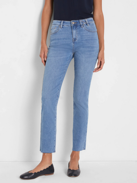 NIC+ZOE 28" Daytrip Straight Ankle Jeans - Horizon