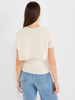 Image of NIC+ZOE Piazza Over The Shoulder Sweater - Coconut