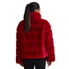Image of NVLT Bold Stripe Faux Fur Jacket - Red