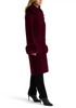Image of NVLT Longline Coatigan with Detachable Faux Fur Collar and Cuffs - Dark Plum
