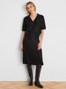 Image of NIC+ZOE Elbow Sleeve Anytime Sequin Polo Sweater - Black Onyx