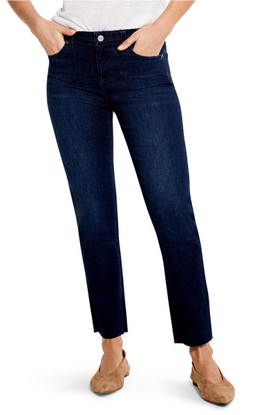 NIC+ZOE 28" Daytrip Straight Leg Ankle Jeans - Twilight Blue