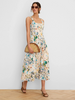 Image of NIC+ZOE Chloe Sleeveless Pressed Flowers Print Dress - Ivory/Multicolor