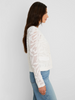 Image of NIC+ZOE Garden Lace Long Sleeve Single Button Fashion Jacket - White