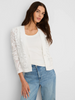 Image of NIC+ZOE Garden Lace Long Sleeve Single Button Fashion Jacket - White