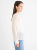 Image of NIC+ZOE Aura Dot Button Front Sheer Shirt - White/Gold
