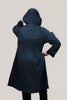 Image of Oopera Reversible Parisian Button Front Raincoat - Black/Navy