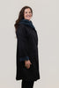 Image of Oopera Reversible Parisian Button Front Raincoat - Black/Navy