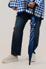 Image of Oopera Toggle Front Closure Reversible Hooded Raincoat with Matching Umbrella - Royal Blue/White