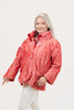 Image of Oopera Hidden Hood Crinkle Rain Jacket - Coral