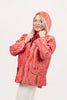 Image of Oopera Hidden Hood Crinkle Rain Jacket - Coral