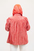 Image of Oopera Hidden Hood Crinkle Rain Jacket - Coral