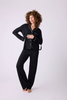 Image of PJ Salvage Modal Dreams 3 Piece Pajama Set - Black