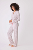 Image of PJ Salvage Modal Dreams 3 Piece Pajama Set - Stone