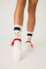 Image of PJ Salvage Snowman Fun Socks - White