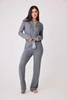 Image of PJ Salvage Wild Dreams Modal 3 Piece Pajama Set - Charcoal