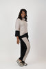Image of Pure Essence Color Block Drawstring Pant - Tan/Black