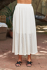 Image of Paparazzi 2-Piece Bubble Hem Top & Skirt Set - Ivory