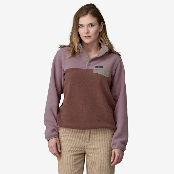 Patagonia Women's Lightweight Synchilla® Snap-T® Fleece Pullover - Dulse Mauve