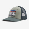 Image of Patagonia Line Logo Ridge LoPro Trucker Hat - Sleet Green