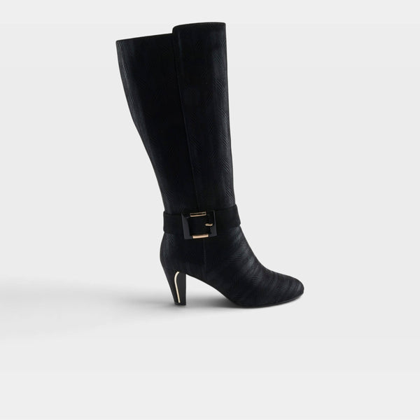 Patrizia by Spring Step Bellagorg Belted Tall Boot - Black