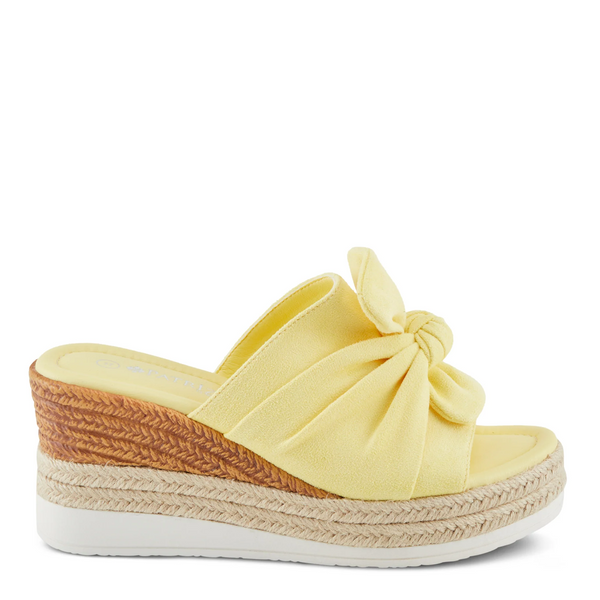 Patrizia by Spring Step Bellaluce Knotted Wedge Sandal - Yellow